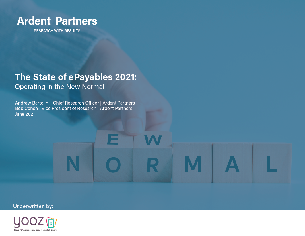 State of payables 2021 Ardent Partners