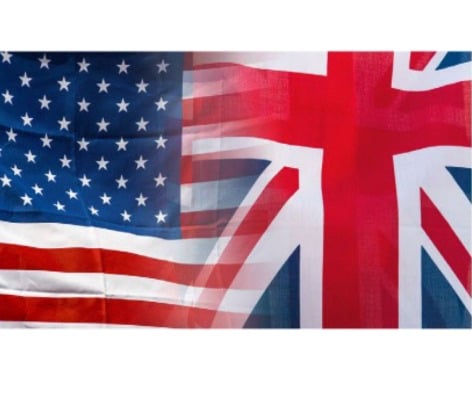 US UK Partnerships Flags